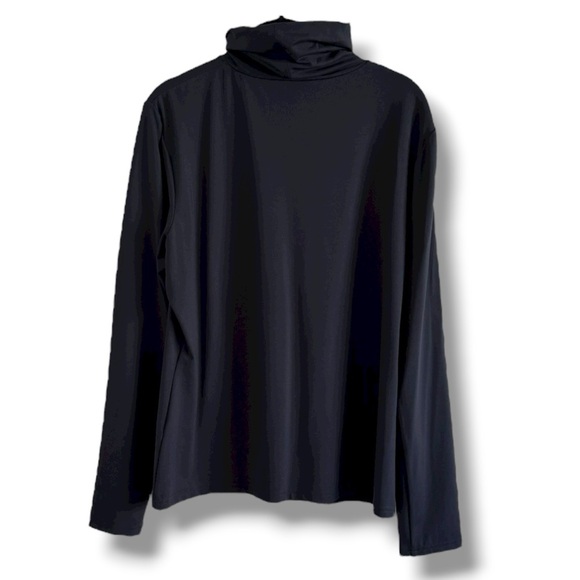 NWT Worth New York Navy Long Sleeve Turtleneck Tee SZ L - Picture 5 of 6